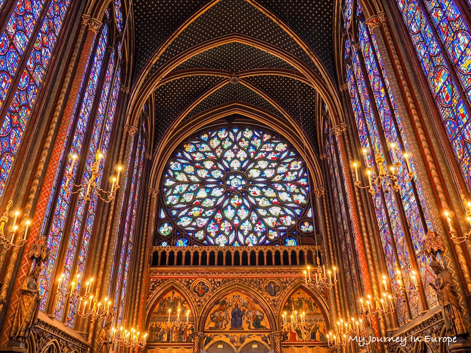 巴黎聖禮拜堂 Sainte Chapelle 世界最美的彩繪玻璃窗教堂 法國最美彩繪玻璃教堂 巴黎聖禮拜堂 Sainte Chapelle