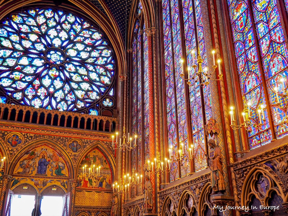 巴黎聖禮拜堂 Sainte Chapelle 世界最美的彩繪玻璃窗教堂 巴黎旅遊必去景點 聖禮拜堂 Sainte-Chapelle