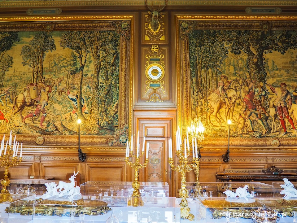 香堤堡 Château de Chantilly 一起去法國巴黎近郊城堡一日遊 法國城堡超華麗的用餐廳