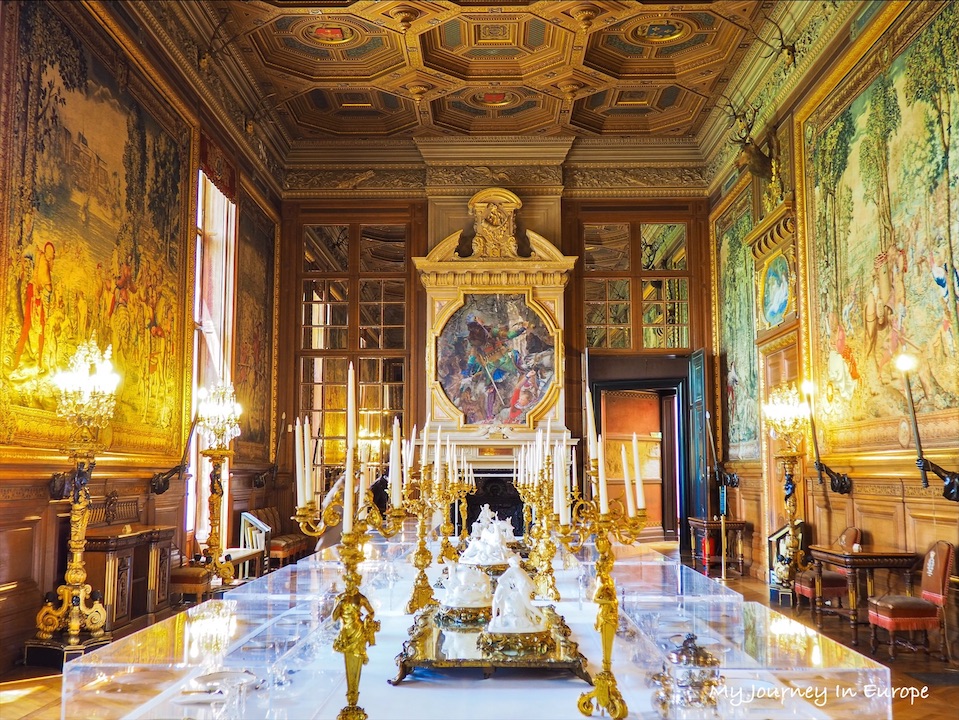 香堤堡 Château de Chantilly 一起去法國巴黎近郊城堡一日遊 香堤堡 Château de Chantilly 用餐廳
