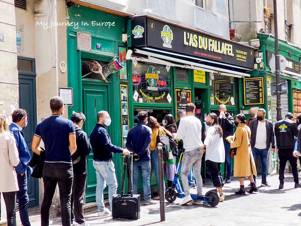 巴黎瑪黑區 Le Marais 必吃必玩的景點介紹都在這 巴黎 L'As du Fallafel 超人氣中東口袋餅推薦