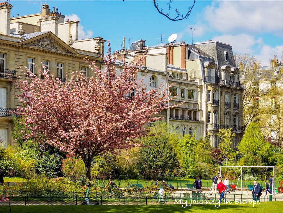 巴黎賞櫻公園 | 蒙梭公園 Parc Monceau,巴黎人的休閒去處 法國蒙梭公園 Parc Monceau 巴黎賞櫻公園