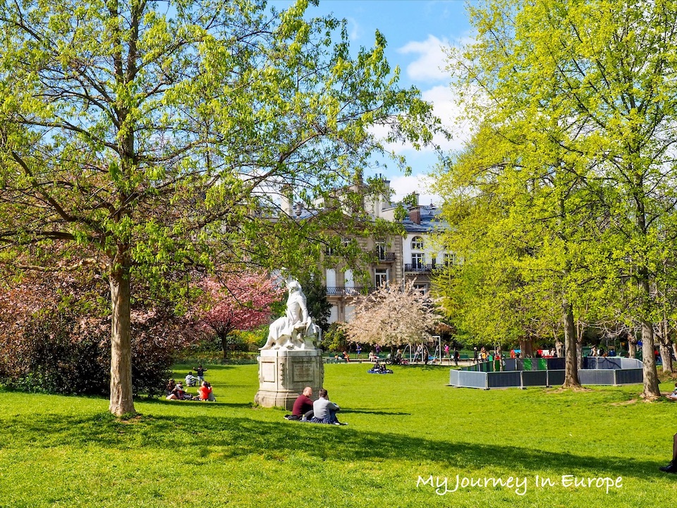 巴黎賞櫻公園 | 蒙梭公園 Parc Monceau,巴黎人的休閒去處 法國巴黎櫻花季賞櫻 蒙梭公園 Parc Monceau