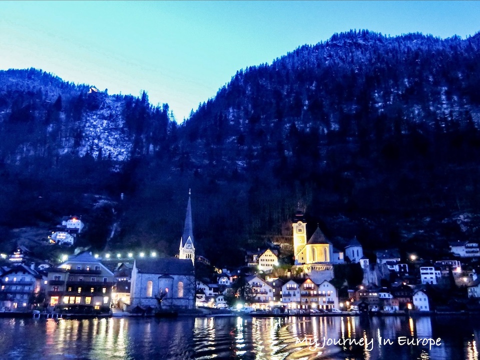 哈修塔特自由行 Hallstatt 一日遊交通介紹,此生必去歐洲景點 奧地利哈修塔特夜景