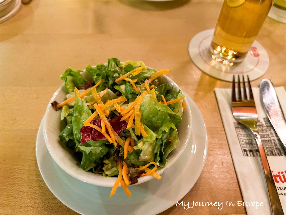 科隆餐廳推薦 | Früh am Dom平價也能吃到的百年美味 科隆餐廳 Früh am Dom 沙拉