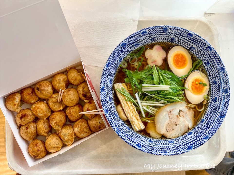 天保山大摩天輪 +購物中心,大阪風景、美食一次滿足 日本拉麵+章魚燒