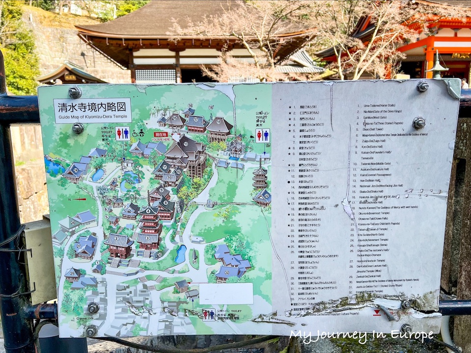 清水寺參觀地圖