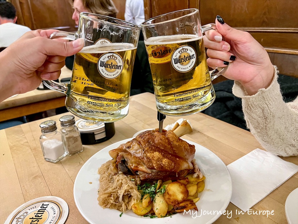 杜塞道夫市中心餐廳 Brauerei Zum Schiffchen 品嚐美味道地德國菜 德國菜
