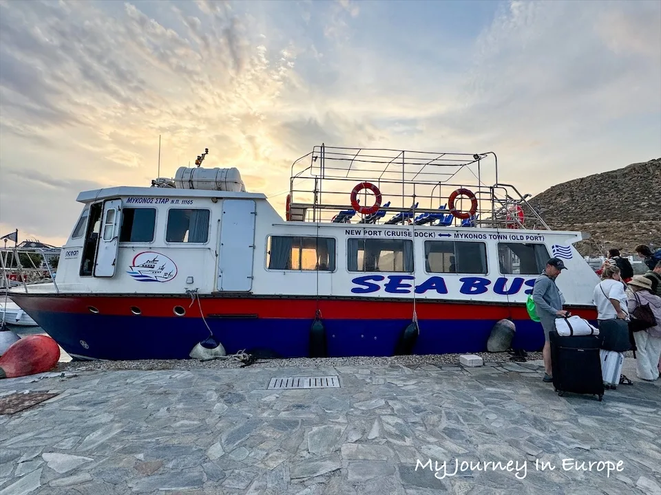 米克諾斯自由行完整攻略 | 旅遊季節、必去景點、交通一次搞懂 米克諾斯水上公車