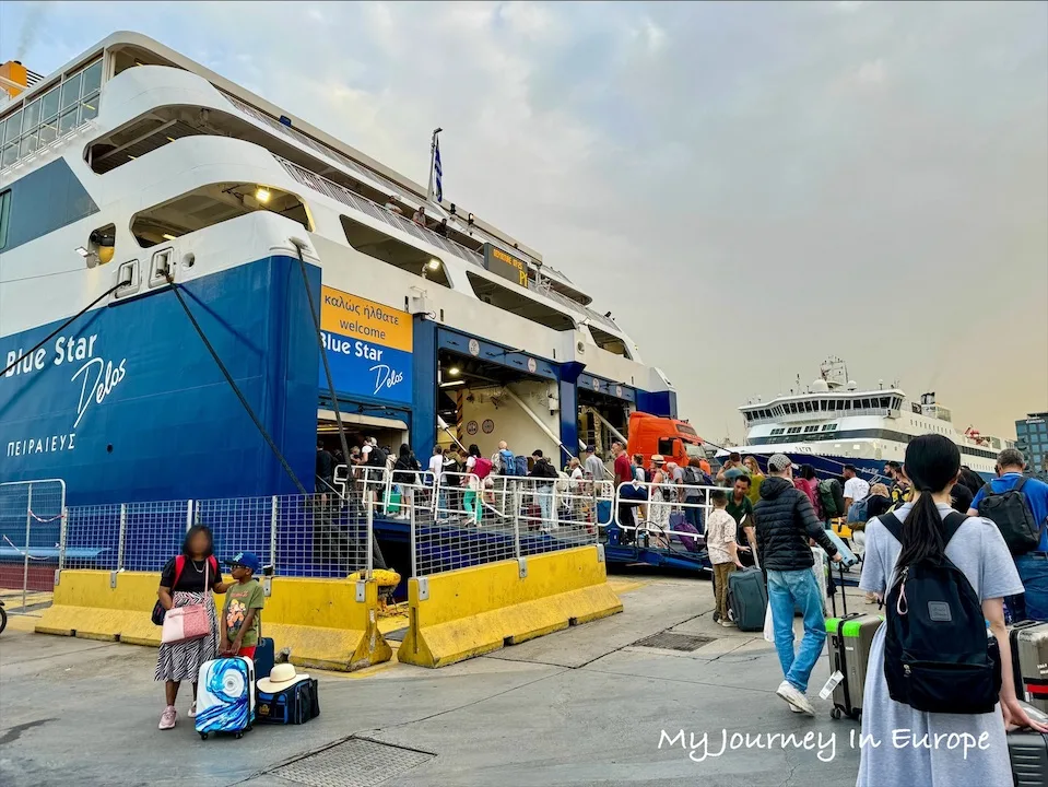 希臘跳島 | 搭船從雅典到聖托里尼,Blue Star Ferries 臥鋪搭乘經驗分享 希臘跳島 Blue Star Ferries