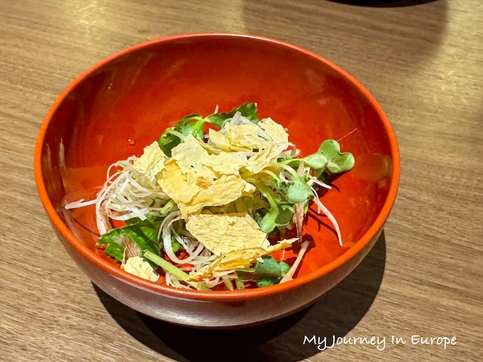 京 AFURI | 東京旅遊必吃拉麵,日本人氣拉麵店和京料理的結合 季節蔬菜